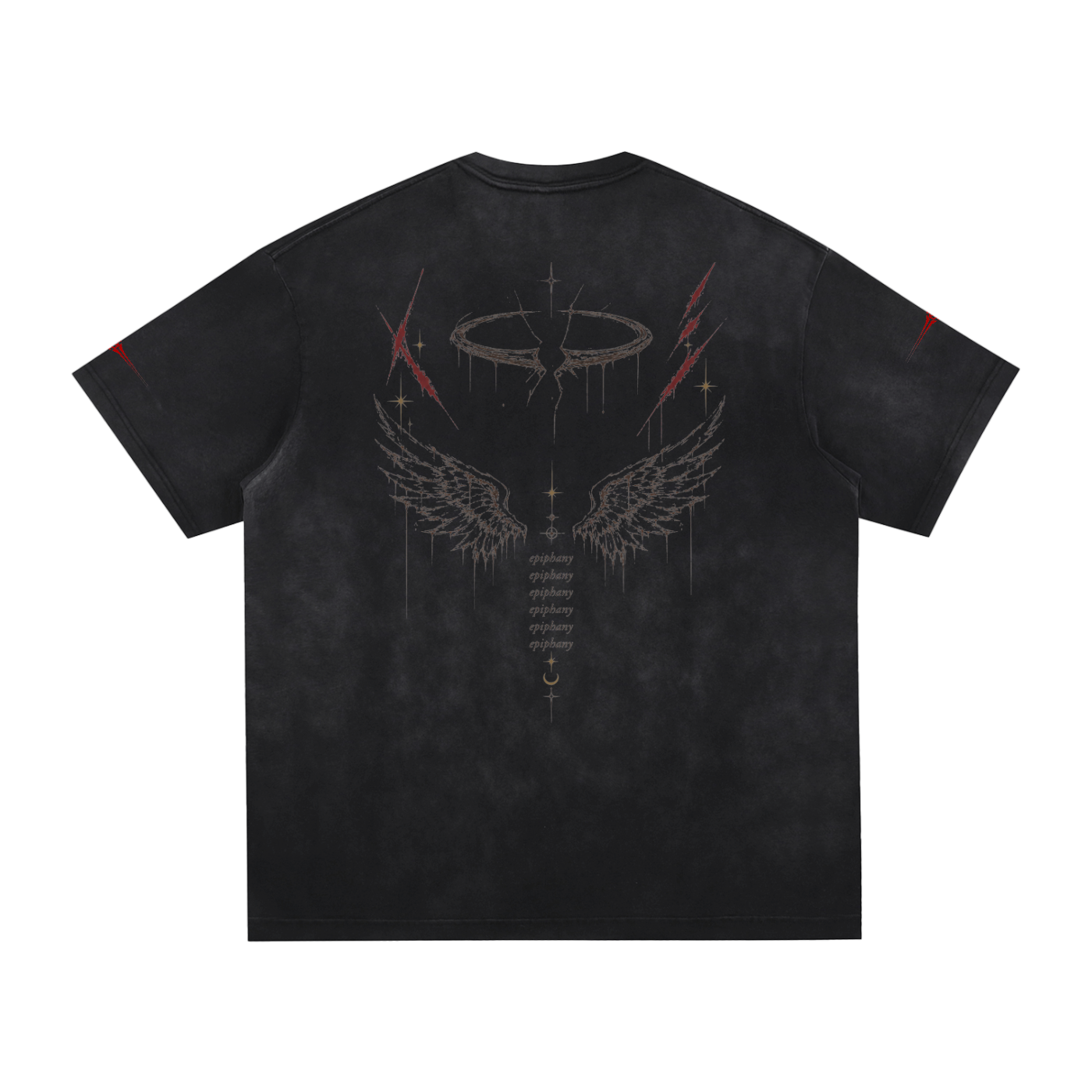Angel, Washed, Frayed T-Shirt