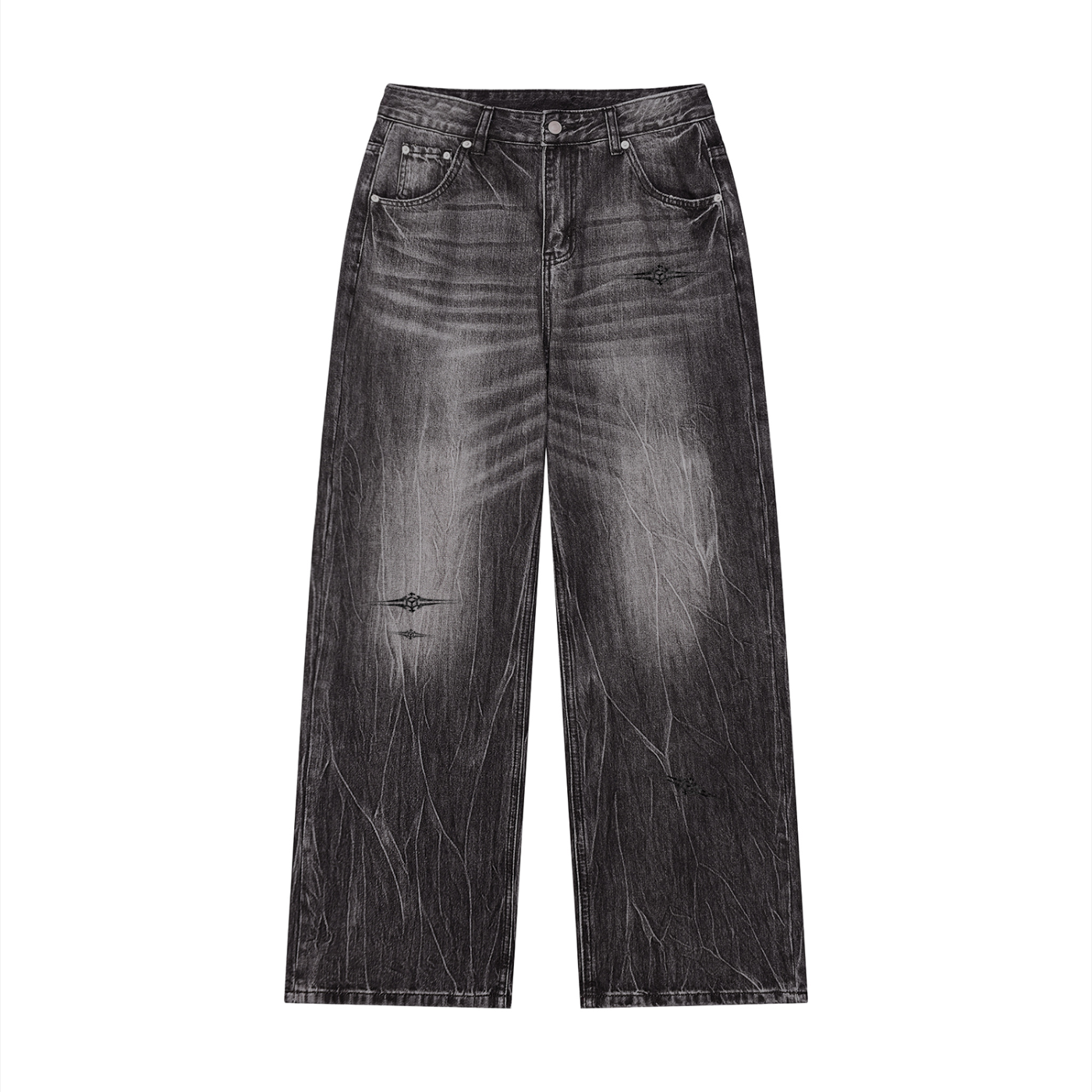 Epiphany, Vintage Wash Wide Leg Jeans