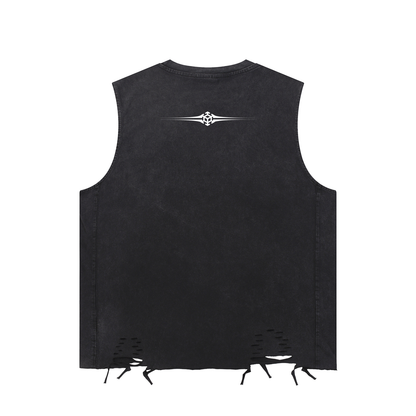 Epiphany washed frayed tank