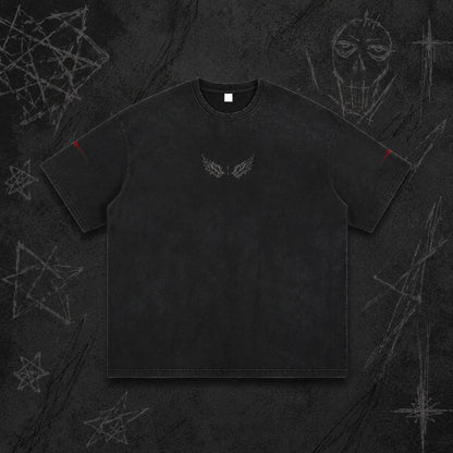 Angel   Washed  Frayed T