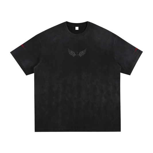 Angel, Washed, Frayed T-Shirt