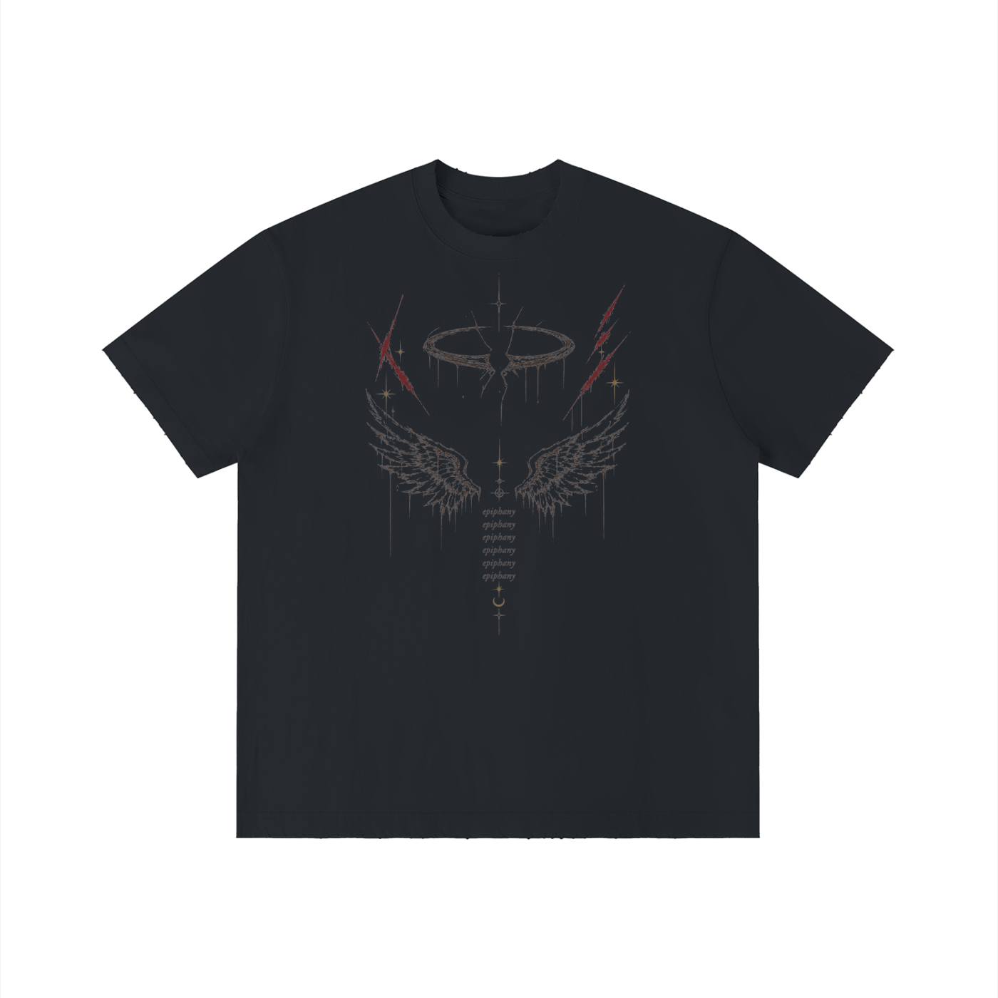 Angel, wash distressed T-Shirt