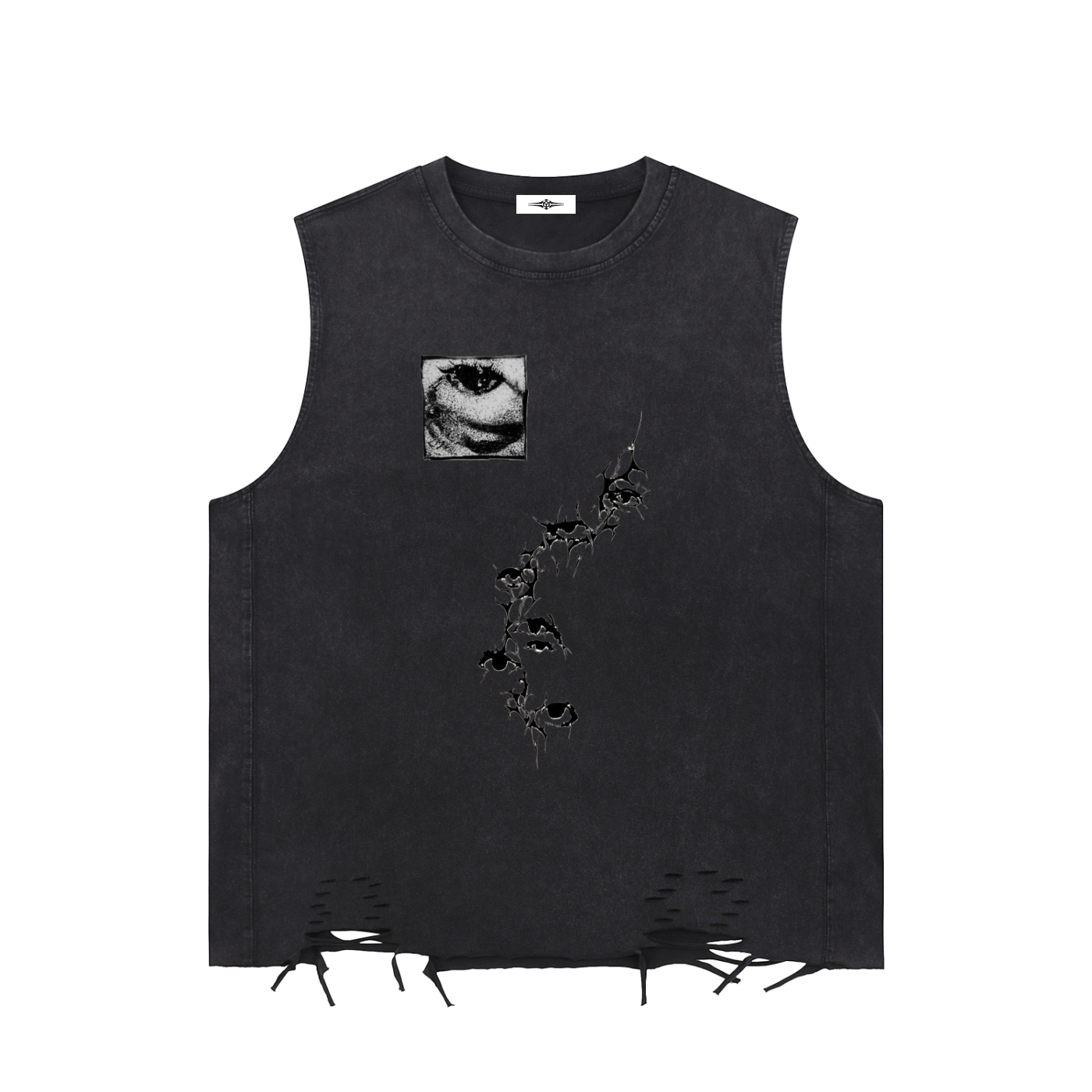 Epiphany washed frayed tank