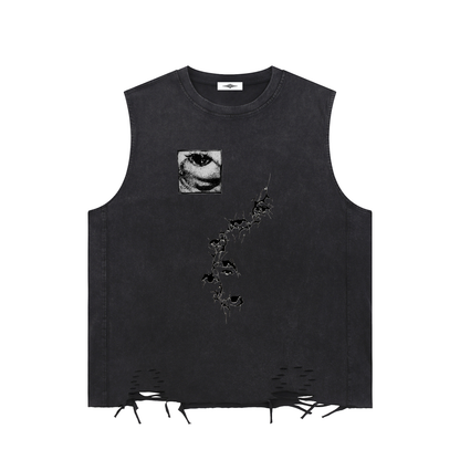 Epiphany washed frayed tank