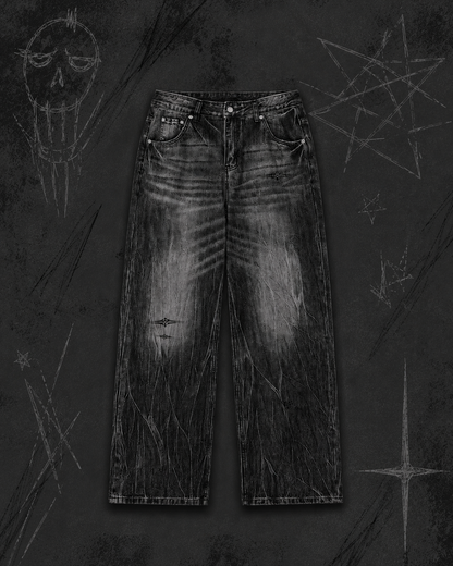 Epiphany, Vintage Wash Wide Leg Jeans