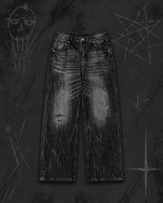 Epiphany, Vintage Wash Wide Leg Jeans
