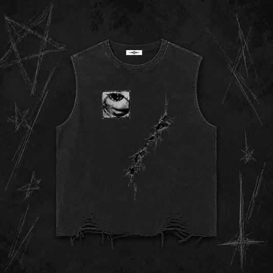 Epiphany washed frayed tank