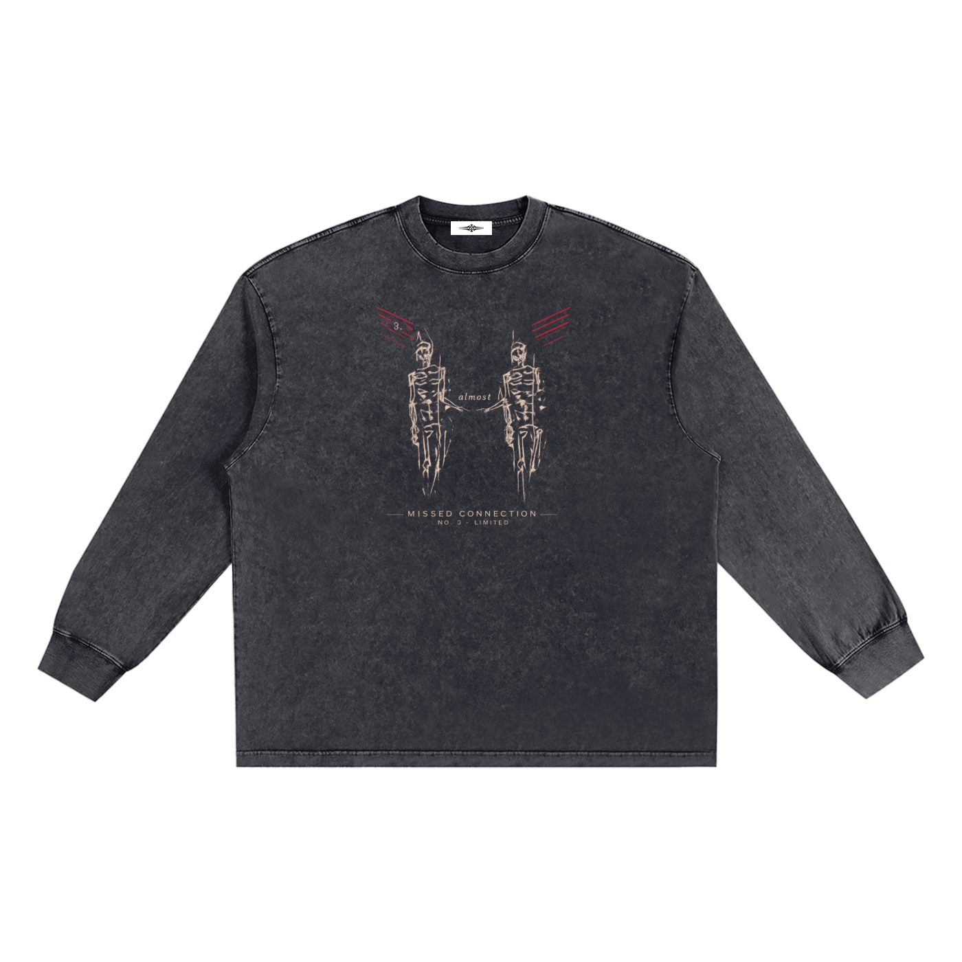 Missed connections Washed Frayed Edge T-Shirt