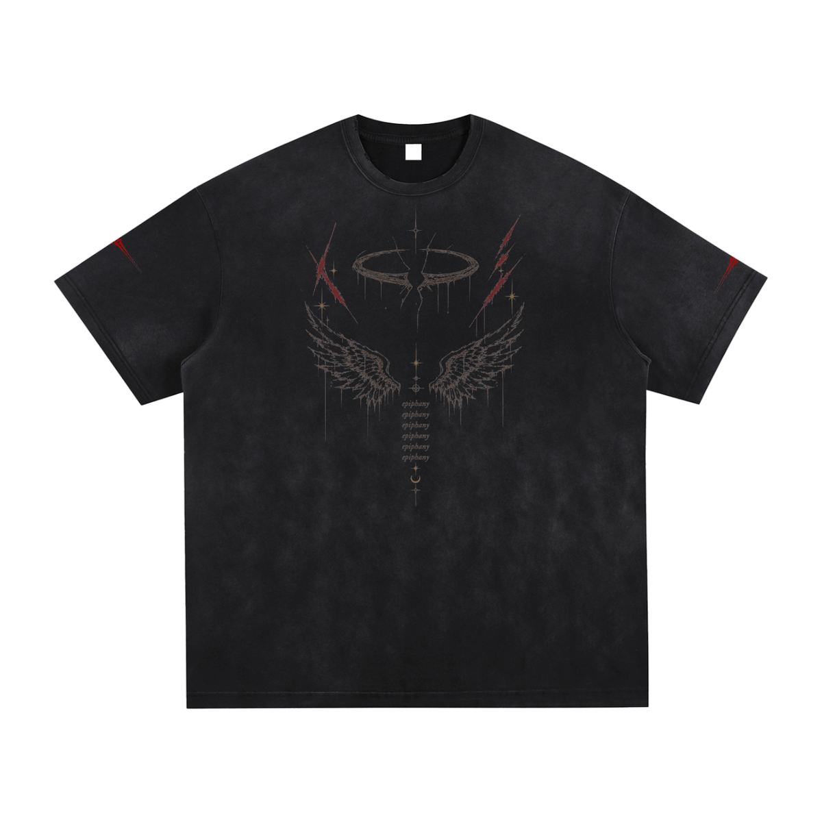 Angel   Washed  Frayed T